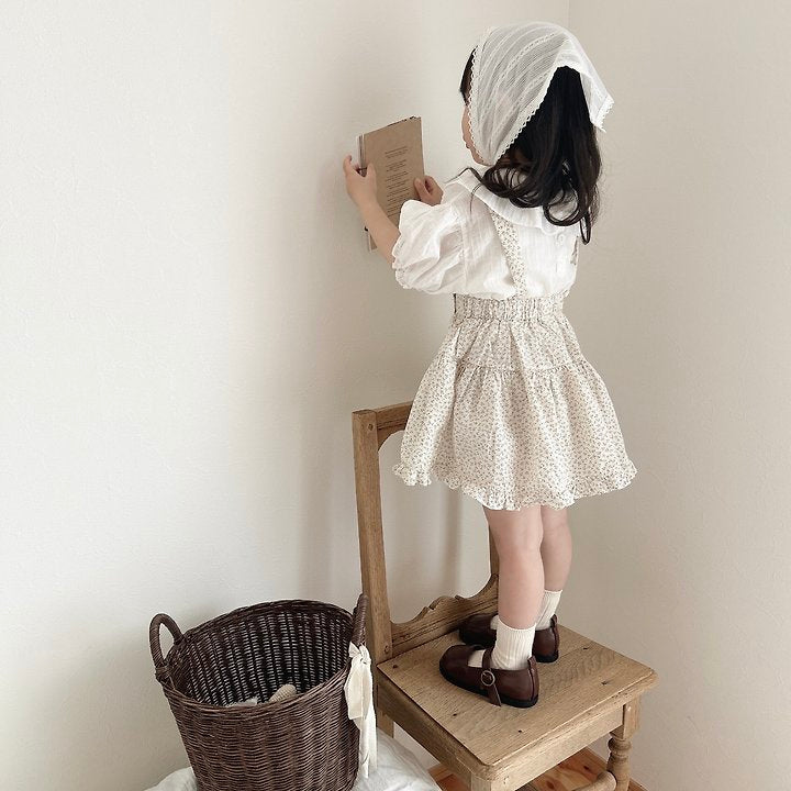 Charmant Tiered Skirt Korean infant skirt in pink made in Korea