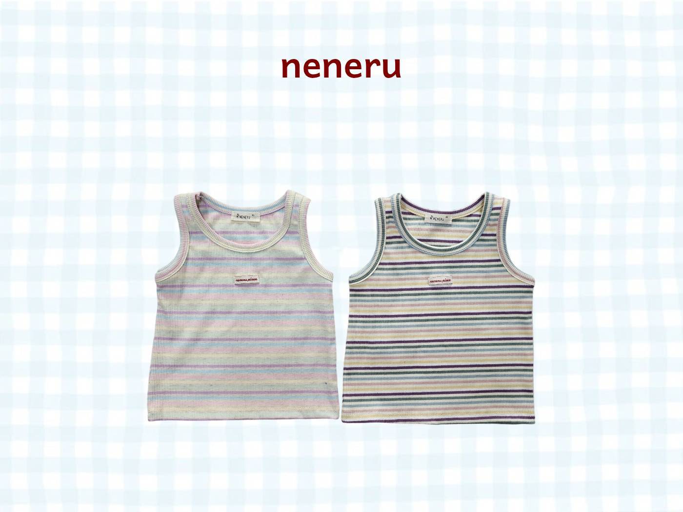 Splash Stripe Tank Top Korean infant tank top in pink made in Korea