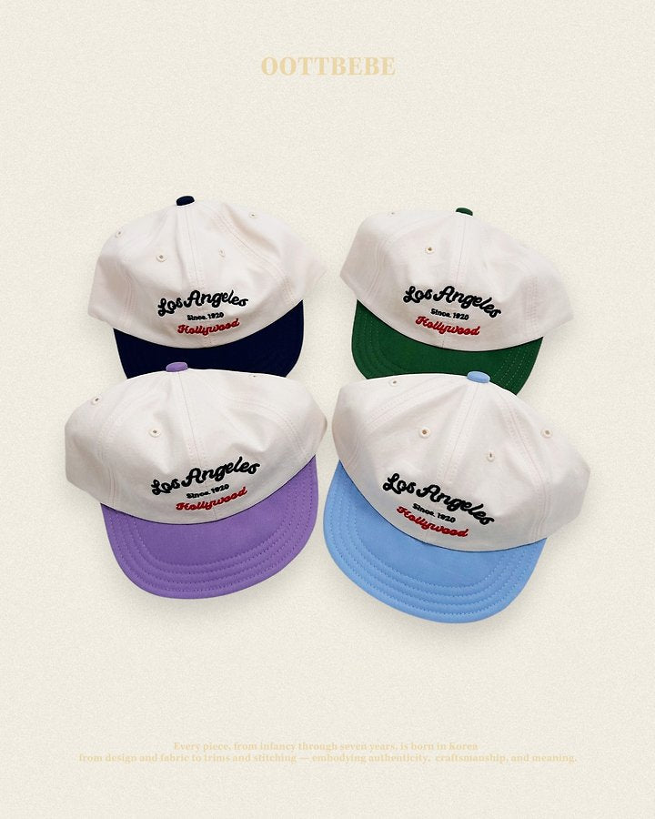 Hollywood Ball Cap Korean infant accessory in navy made in Korea