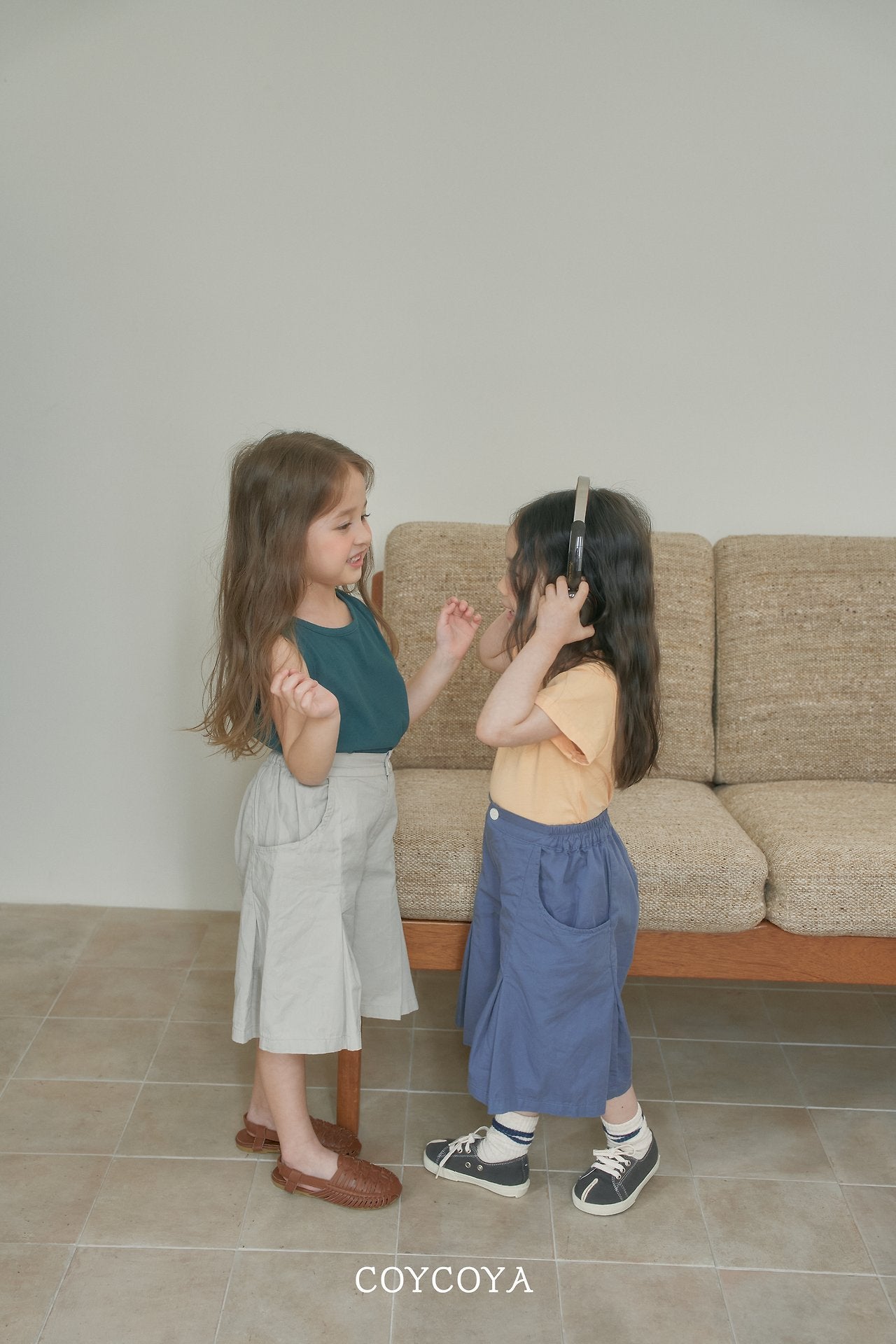 Pepe Pleated Pants Korean toddler pants in navy made in Korea