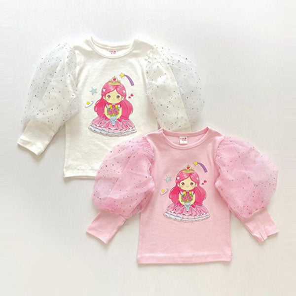 Volume Tee Korean toddler t-shirt in ivory made in Korea