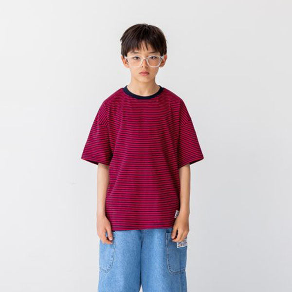 Daily Tee Korean toddler t-shirt in red made in Korea
