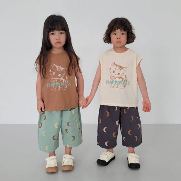 Bubble Tank Top Korean toddler tank top in vanilla made in Korea