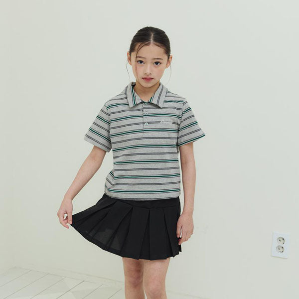T06 Romance Collar Tee Korean toddler t-shirt in pink made in Korea