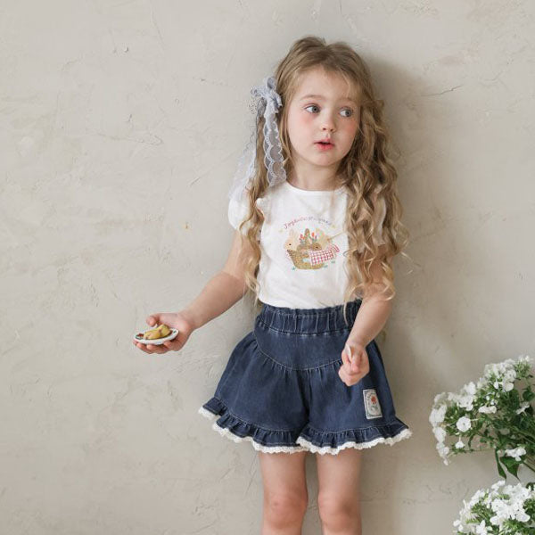 Sammy Tee Korean toddler t-shirt in ivory made in Korea