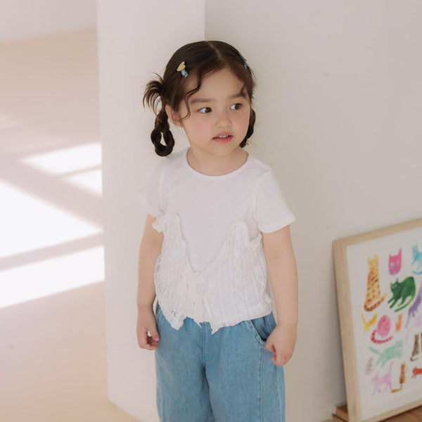Bustier Blouse Korean toddler blouse in floral made in Korea