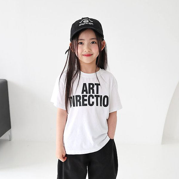 Artist Tee Korean toddler t-shirt in ivory made in Korea