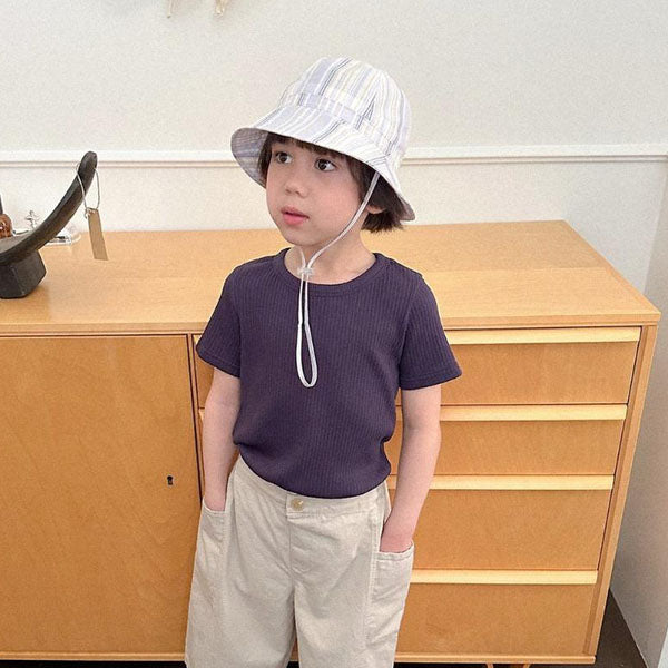 Aurora Bucket Hat Korean kids accessory in yellow made in Korea