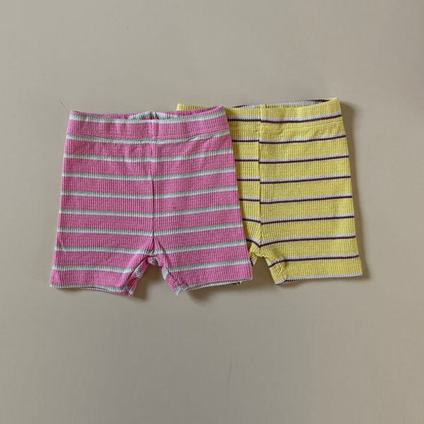 Waffle Leggings Korean toddler pants in pink made in Korea