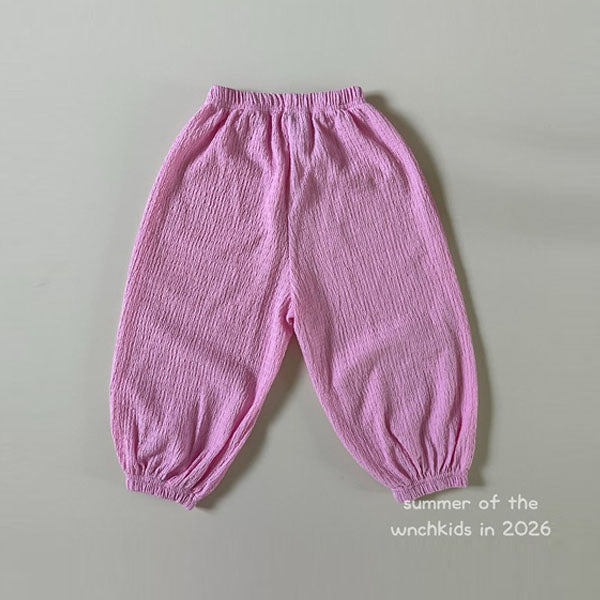 Flowy Pants Korean toddler pants in pink made in Korea