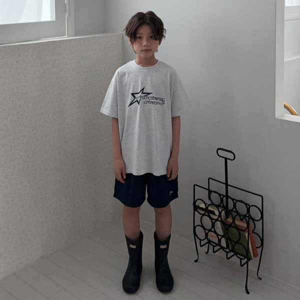 Shooting Star Crisp Pants Korean toddler pants in navy made in Korea