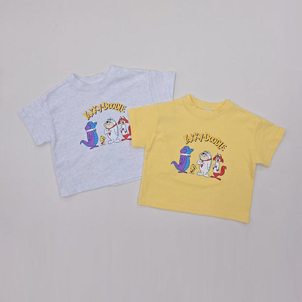 Friends Short Sleeve Tee Korean toddler t-shirt in light heather made in Korea