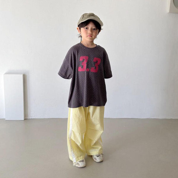 Dakko Track Pants Korean toddler pants in white beige made in Korea