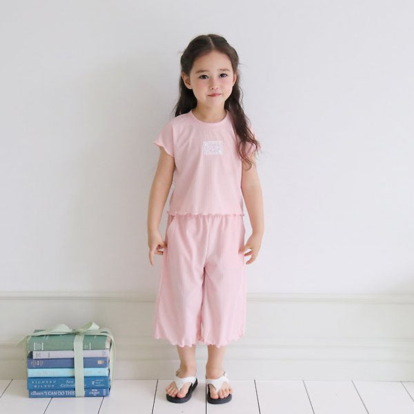 Wink Set Korean toddler set in pink made in Korea