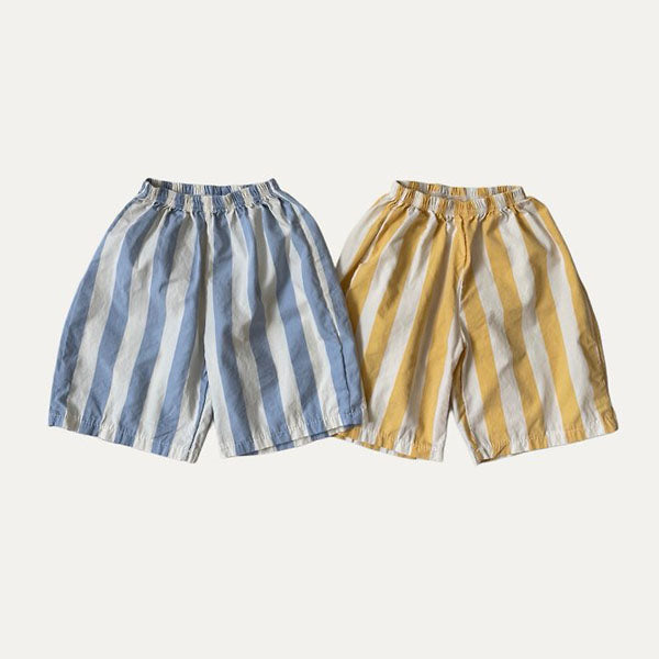 B Vertical Pants Korean infant pants in yellow made in Korea