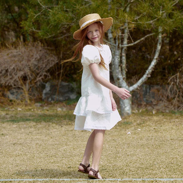 Dear Bell Dress Korean toddler dress in ivory made in Korea