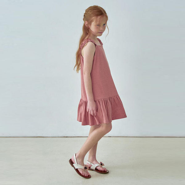 Pippi Dress Korean toddler dress in pigment pink made in Korea