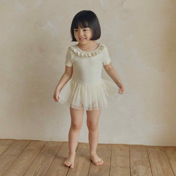 Ivy Swimsuit Korean toddler swimsuit in cream made in Korea