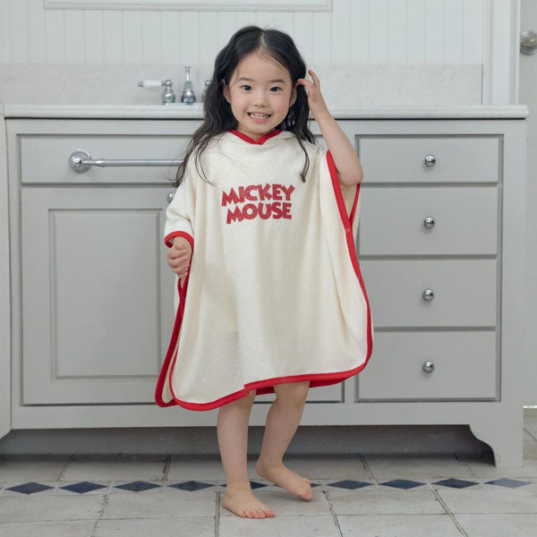 Disney Official Vacation Mickey Beach Towel Korean kids swimsuit in cream made in Korea