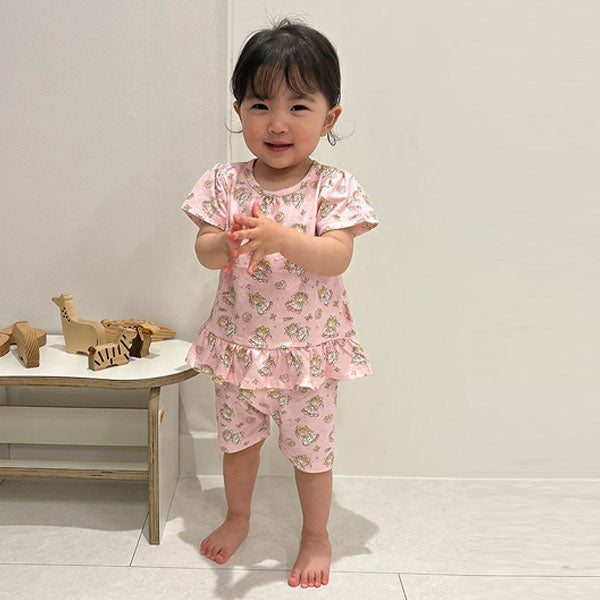 Princess Loungewear Korean infant loungewear in pink made in Korea
