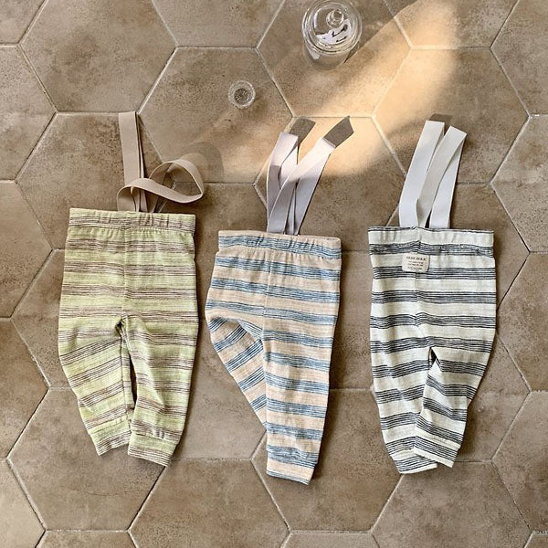 Sketch Overall Leggings Korean infant pants in blue made in Korea