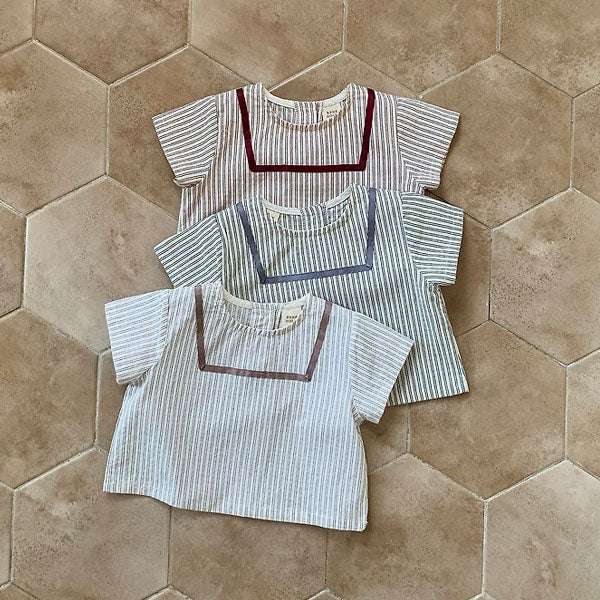 Rubato Blouse Korean infant blouse in beige made in Korea