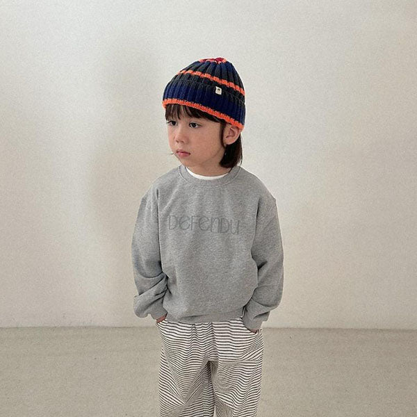 Multi Beanie Korean toddler accessory in ivory made in Korea