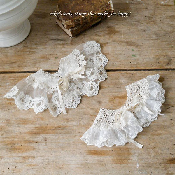 Cecil Lace Cape Korean infant accessory in heart made in Korea