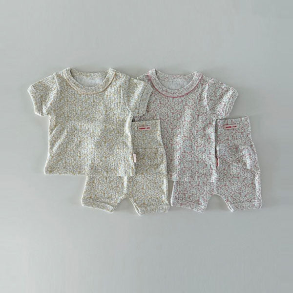 Elena Loungewear Korean infant loungewear in yellow made in Korea