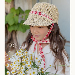 Rosier Straw String Ball Cap