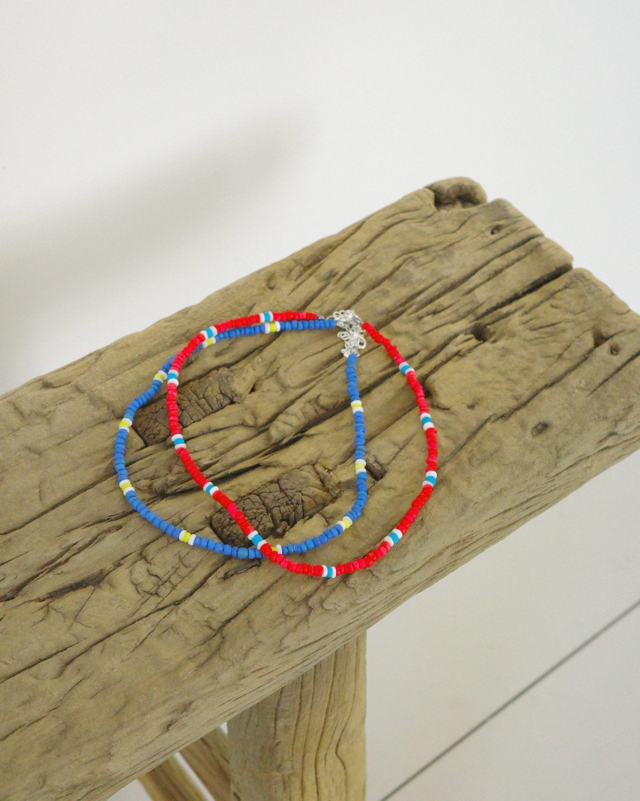 Summer Necklace Korean toddler  in red made in Korea