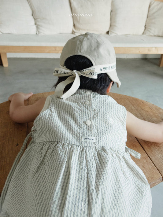 Lake Overalls Korean toddler overall in ivory made in Korea