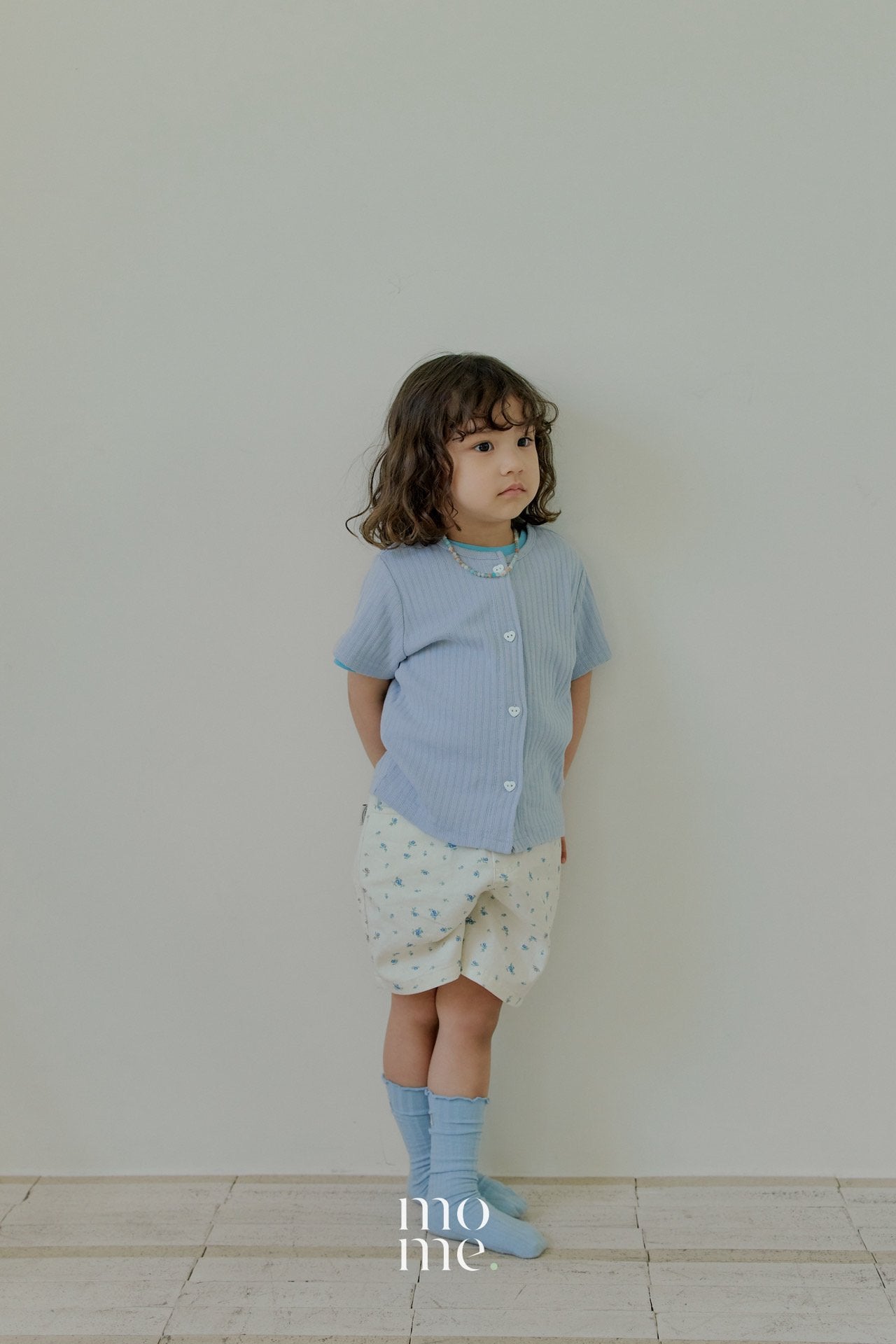 Momo Short Sleeve Cardigan Korean toddler sweater in lemon made in Korea
