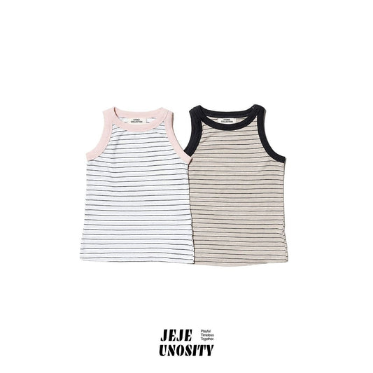 Off Tank Top Korean toddler tank top in pink made in Korea