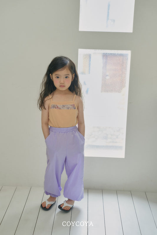 Meringue Jogger Pants Korean toddler pants in neon green made in Korea