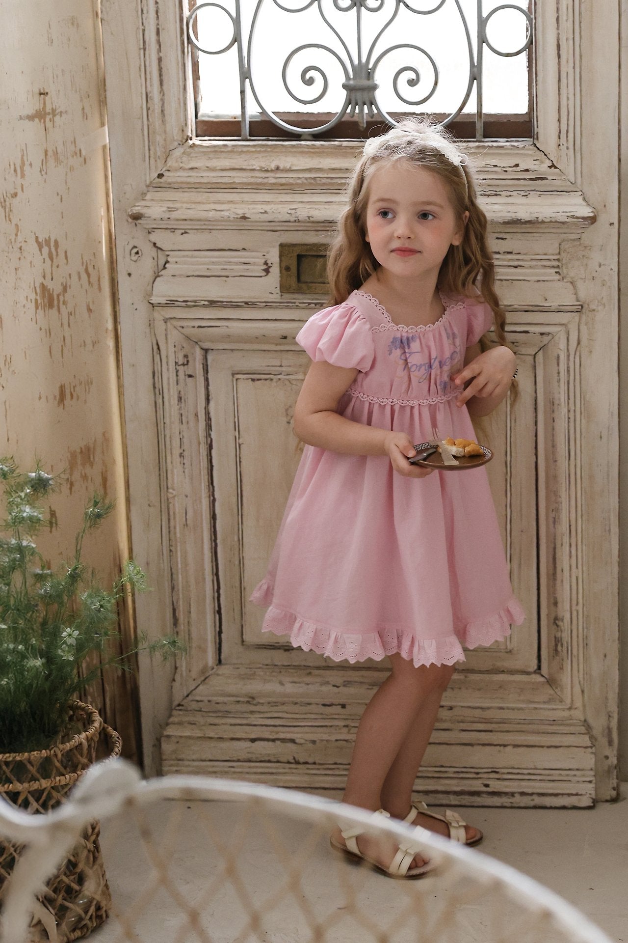 Lisa Dress Korean toddler dress in yellow made in Korea