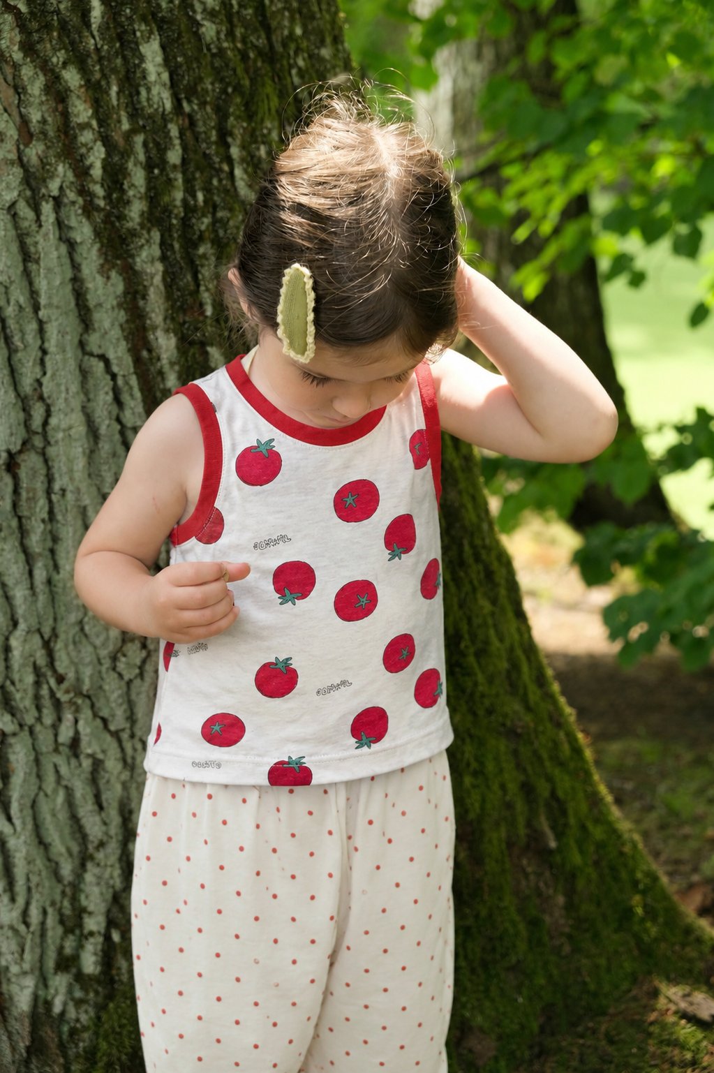 Tomato Tank Top Korean infant tank top in red made in Korea