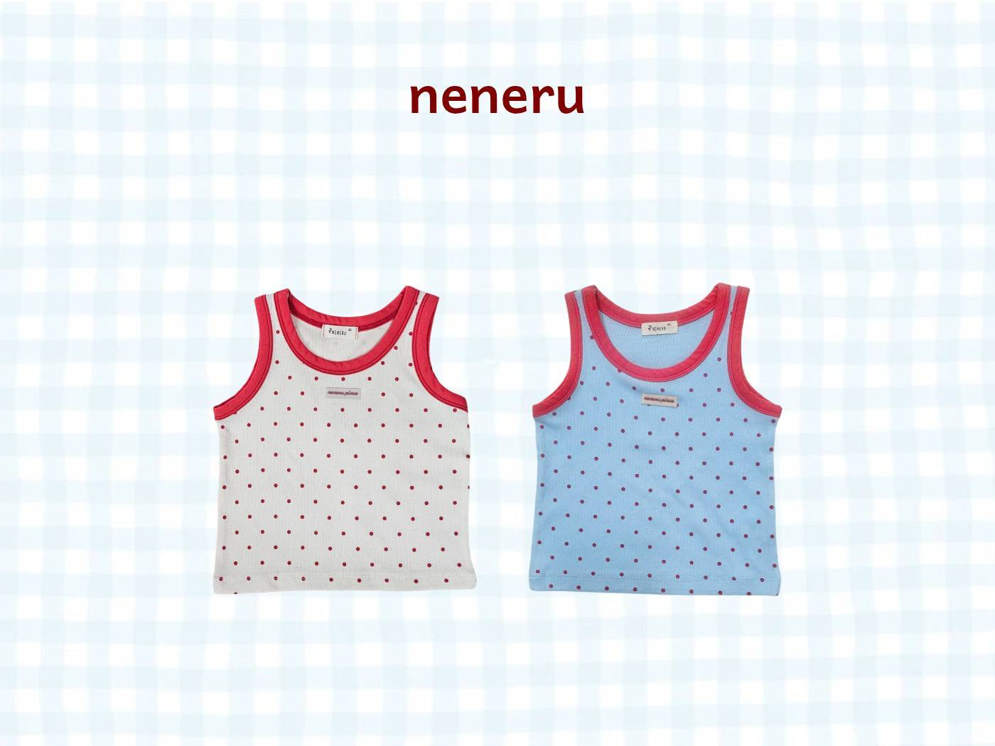 Pocari Tank Top Korean infant tank top in ivory made in Korea