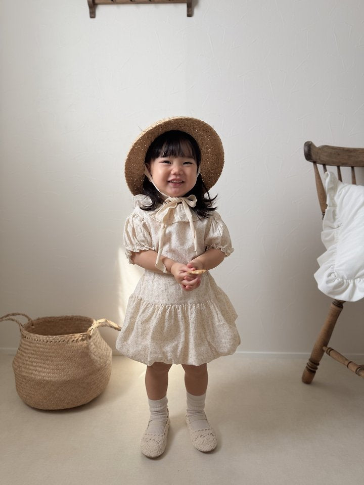 Ciel Balloon Skirt Korean infant skirt in beige made in Korea