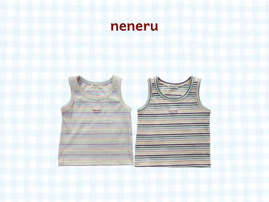 Splash Stripe Tank Top Korean infant tank top in pink made in Korea