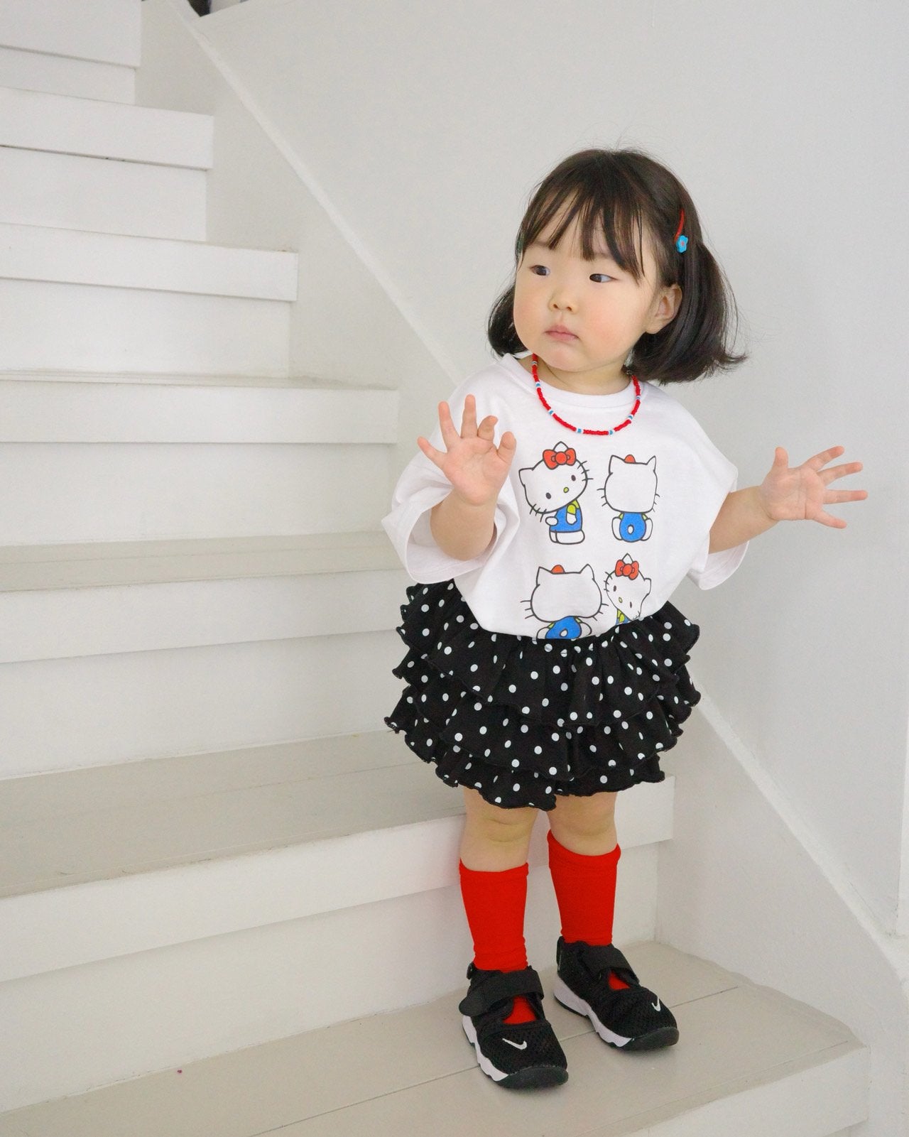 Coco Pop Skort Korean toddler skort in black made in Korea