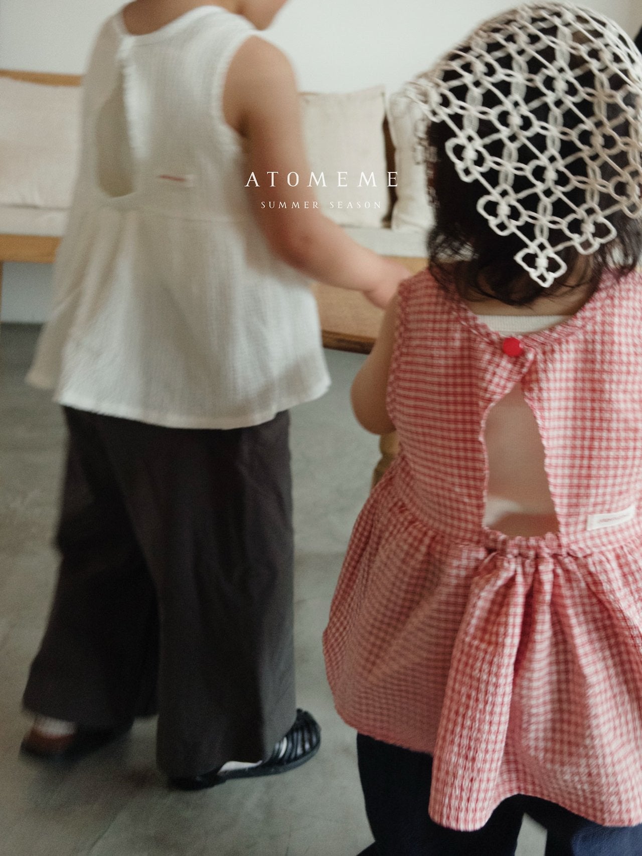 Eli Blouse Korean toddler blouse in ivory made in Korea