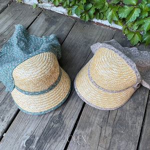 Soleil Scarf Straw Hat