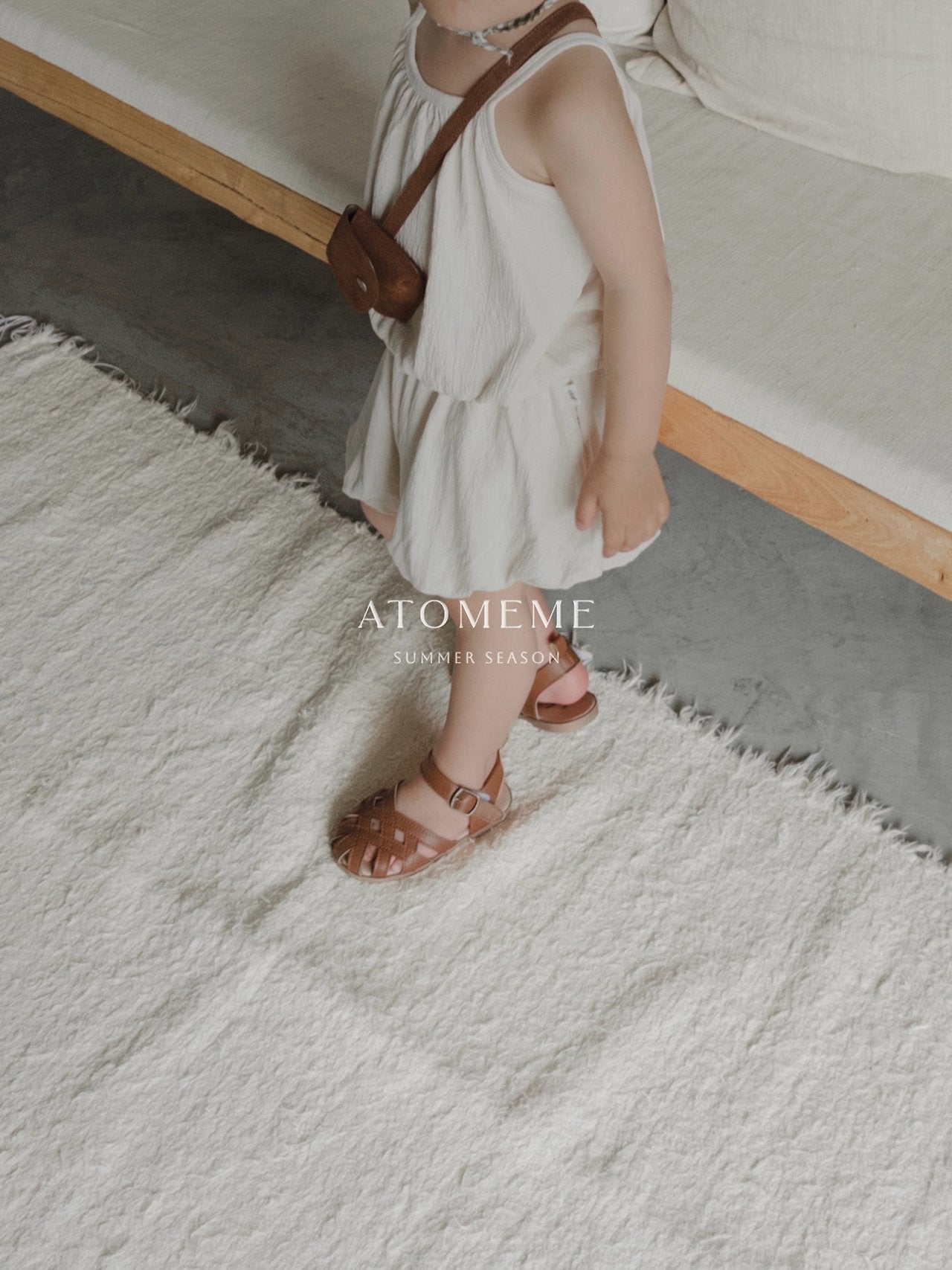 Bloom Pants Korean toddler pants in cream made in Korea