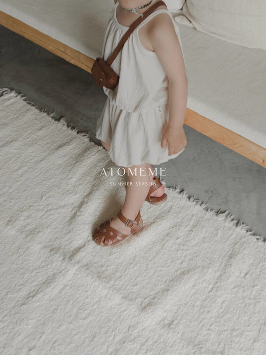 Bloom Pants Korean toddler pants in cream made in Korea