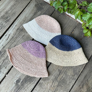 Casa Two-Tone Straw Bucket Hat