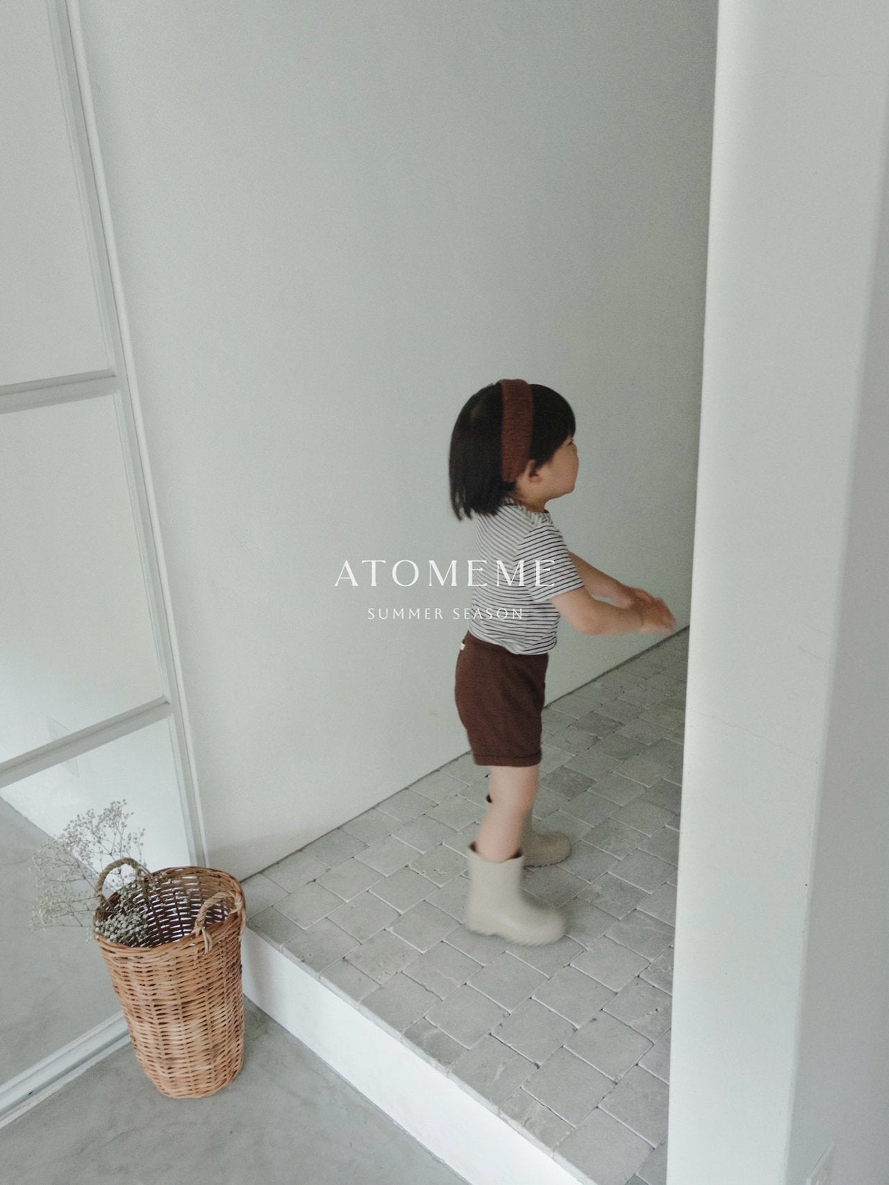 Ciel Stripe Tee Korean toddler t-shirt in ivory made in Korea