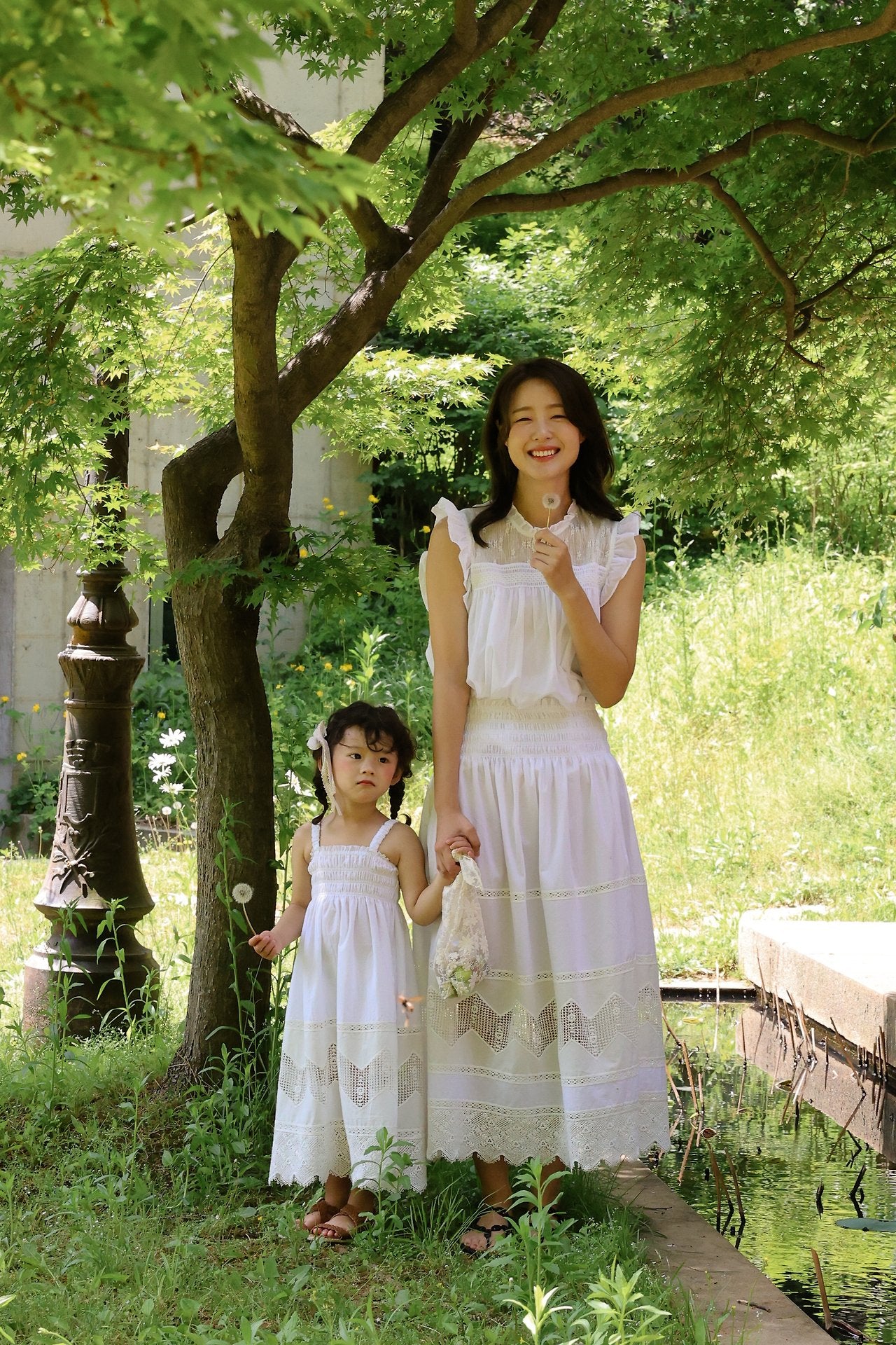 Dreaming Skirt Korean kids skirt in ivory made in Korea