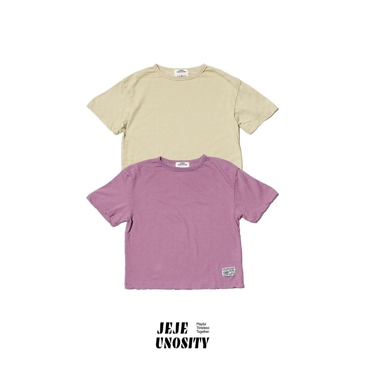 Lemonade Tee Korean toddler t-shirt in purple made in Korea
