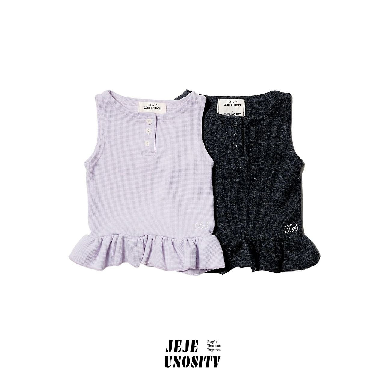 Buff Tank Top Korean toddler tank top in purple made in Korea